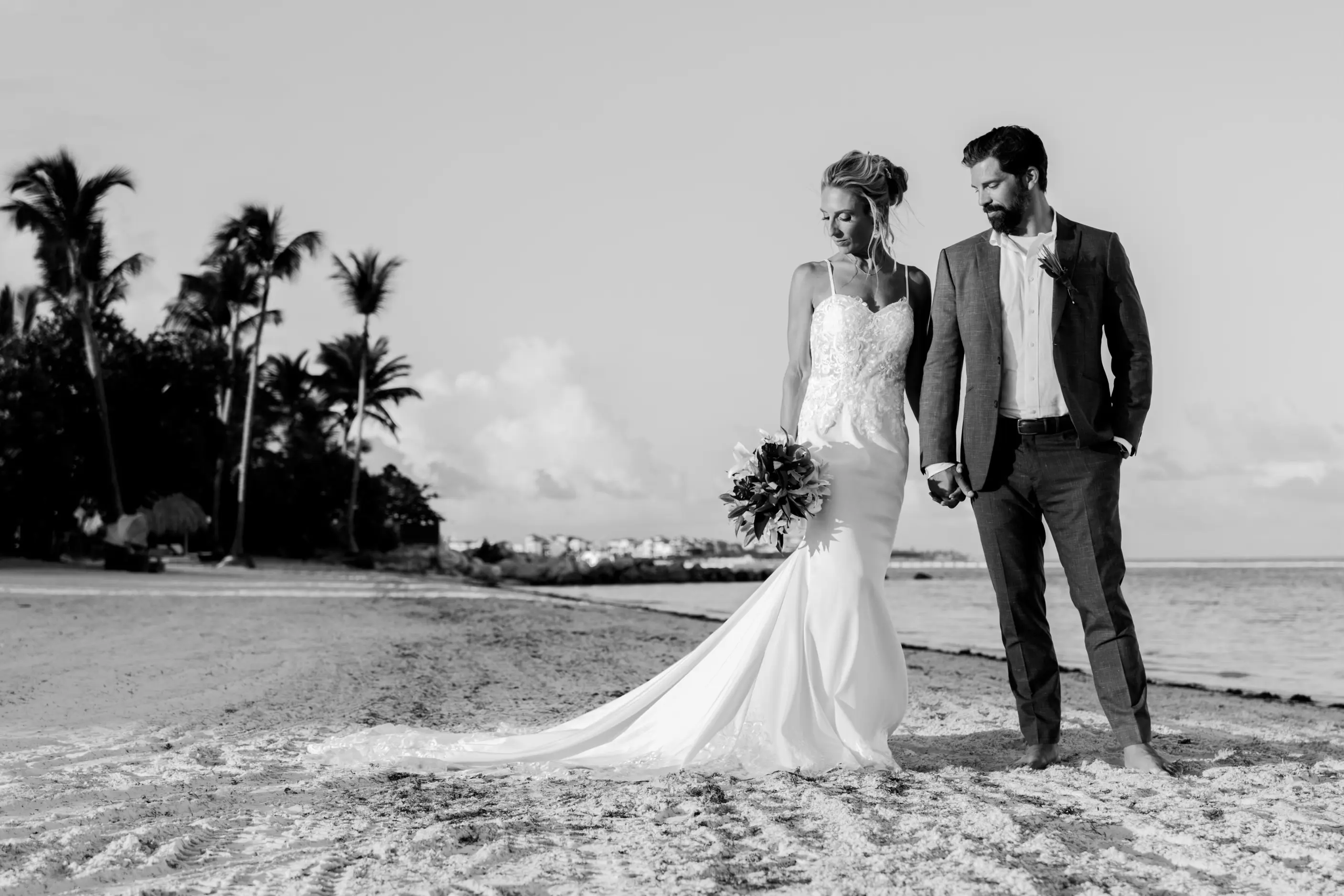 Happy couple on their dream vacation